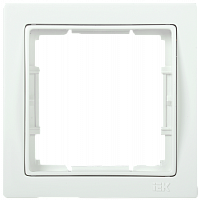 IEK РУ-1-ББ Рамка одноместная квадратная BOLERO Q1 белый