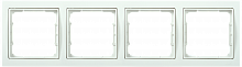 IEK РУ-4-ББ Рамка четырехместная квадратная BOLERO Q1 белый
