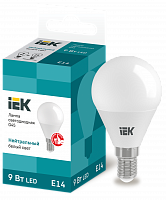 IEK Лампа светодиодная ECO G45 шар 9Вт 230В 4000К E14