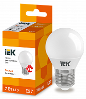 IEK Лампа светодиодная ECO G45 шар 7Вт 230В 3000К E27