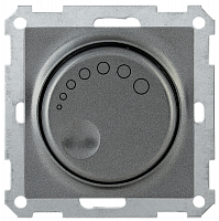 IEK СС10-1-1-Б Светорегулятор поворотный с индикацией 600Вт BOLERO антрацит
