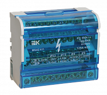 IEK Шины на DIN-рейку в корпусе (кросс-модуль) 3L+PEN 4х11