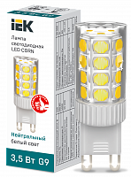 IEK Лампа LED CORN капсула 3,5Вт 230В 4000К керамика G9