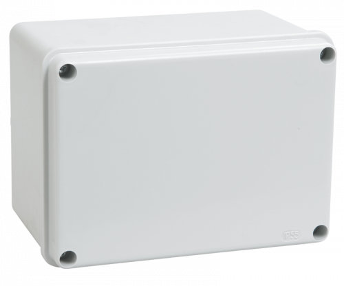 IEK Коробка КМ41261 распаячная для о/п 150х110х85 мм IP44 (RAL7035, гладкие стенки)
