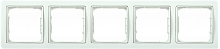 IEK РУ-5-ББ Рамка пятиместная квадратная BOLERO Q1 белый