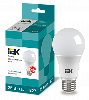IEK Лампа LED A80 шар 25Вт 230В 4000К E27