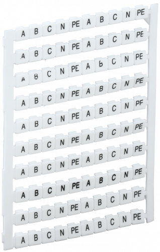 IEK Маркеры для КВИ-4/16мм2 с символами "A, B, C, N, PE"