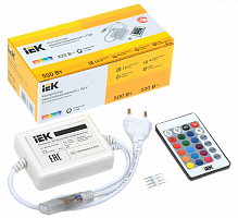 IEK Контроллер с ПДУ ИК RGB 3 канала 220В 3А 500Вт