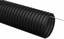 IEK Труба гофрированная ПНД d 32 с зондом (25 м) черный