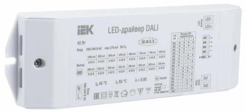 IEK LED-драйвер DALI 42Вт 250-1000мА 8-52В