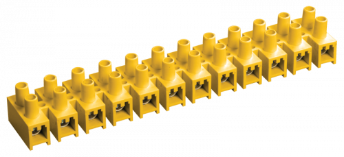 IEK Зажим винтовой ЗВИ-5 н/г 1,5-4,0мм2 (2 шт/блистер) желтые