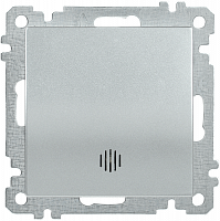 IEK ВС10-1-1-Б Выключатель  одноклавишный  с индикацией 10А BOLERO серебрянный
