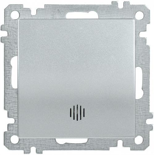 IEK ВС10-1-1-Б Выключатель  одноклавишный  с индикацией 10А BOLERO серебрянный