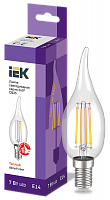 IEK Лампа LED CВ35 свеча на ветру 7Вт 230В 3000К E14 серия 360°