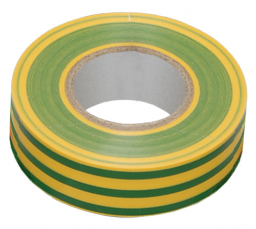 IEK Изолента 0,13х15 мм 20 метров желто-зеленая