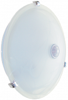 IEK Светильник НПО3231Д белый 2х25 с датчиком движения