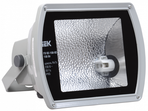 IEK Прожектор ГО02-150-02 150Вт Rx7s серый асимметричный IP65