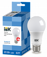 IEK Лампа светодиодная ECO A60 шар 20Вт 230В 6500К E27
